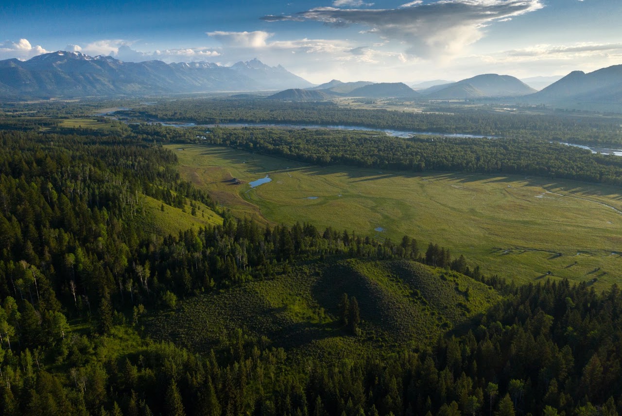 MungerMountain Aerial view of Wyoming’s Munger Mountain Forest Legacy Project.