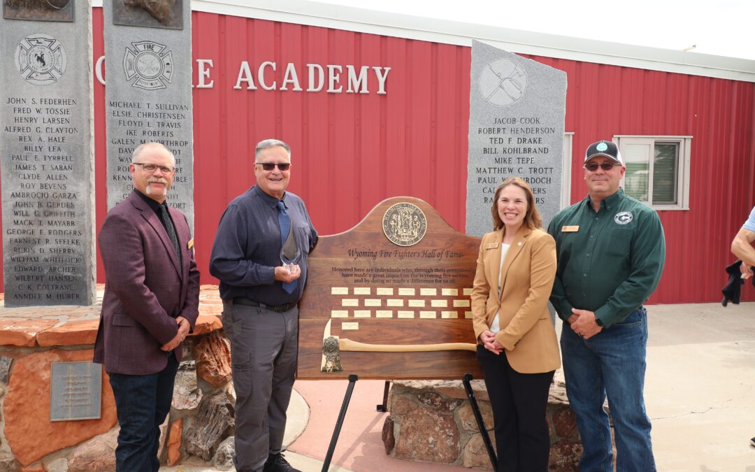 Rob Akers inducted into Wyoming Firefighters Hall of Fame